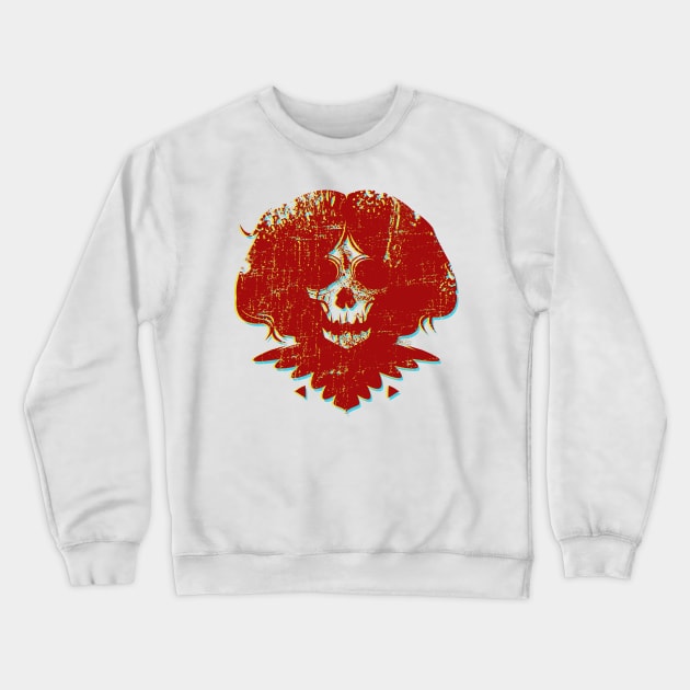 Ghost Face - Red Crewneck Sweatshirt by RudeOne